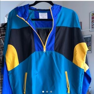 Multi-colored windbreaker urban outfitters